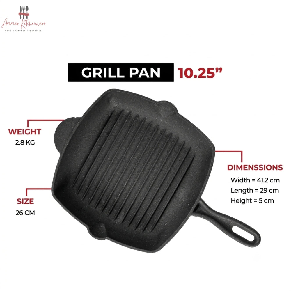 Cast Iron Square Grill Pan