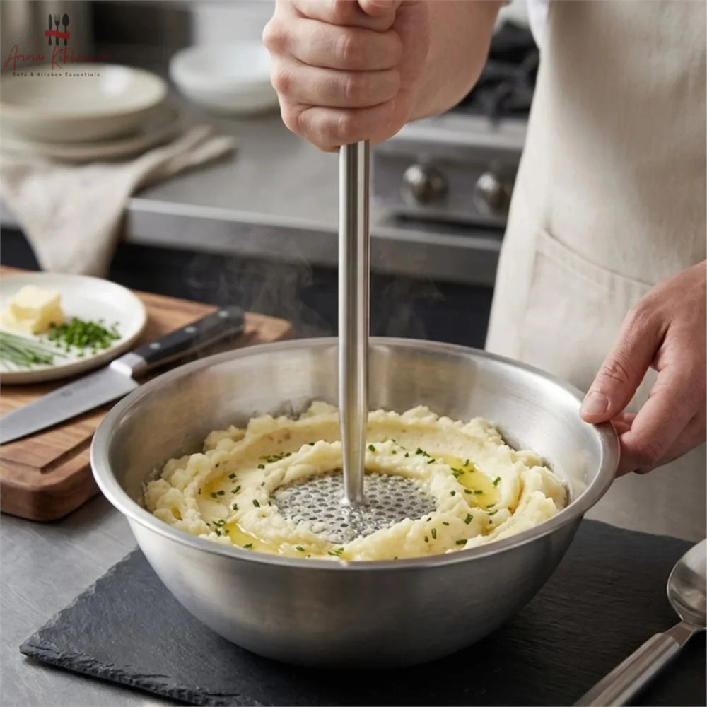 Stainless Steel Potato Masher & Commercial Food Smasher