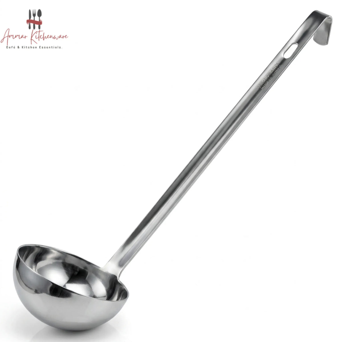 Stainless Steel Portion Ladle with Hooked Handle