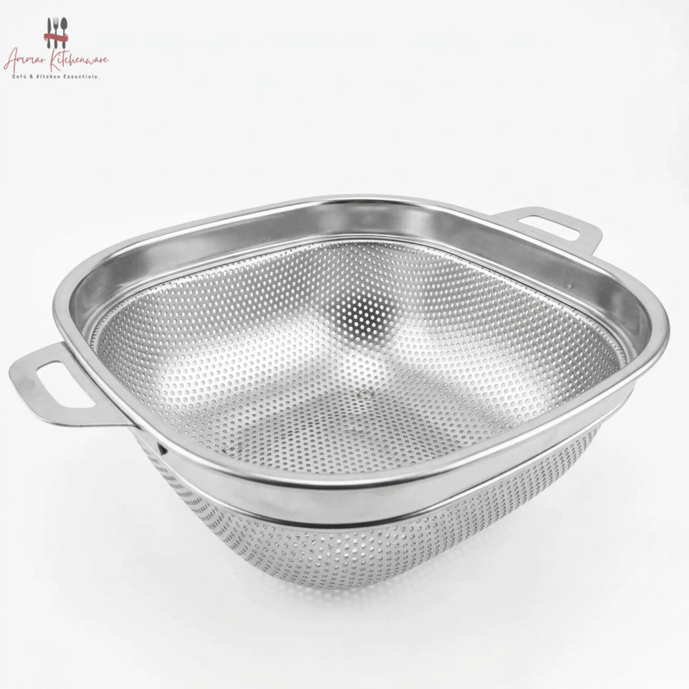 Stainless Steel Square Rice Strainer Colander