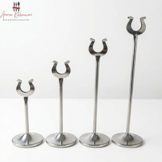 U Shaped Stainless Steel Table Number and Card Holder