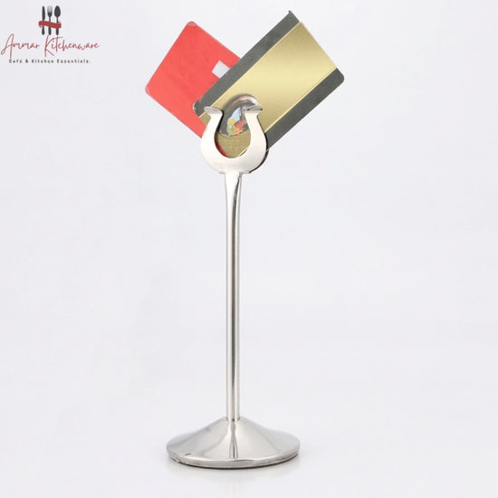 U Shaped Stainless Steel Table Number and Card Holder
