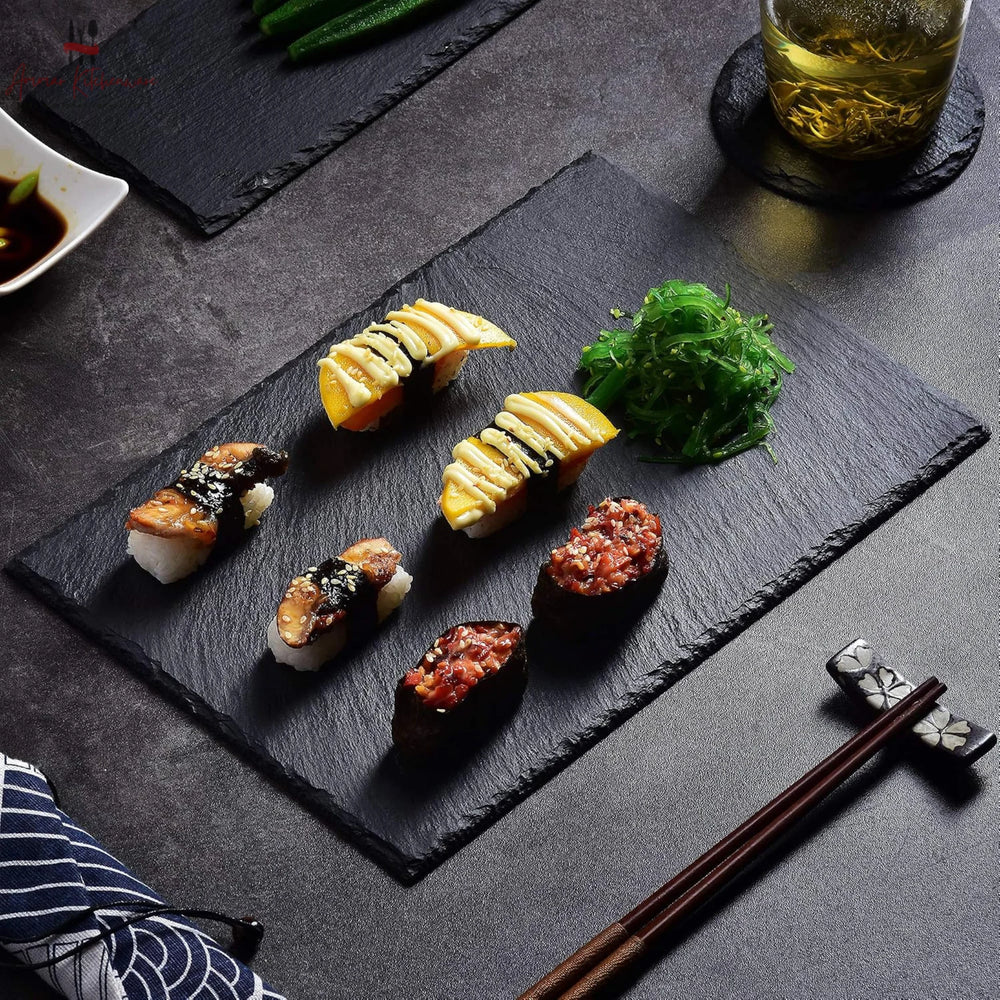 Natural Slate Stone Serving Plate