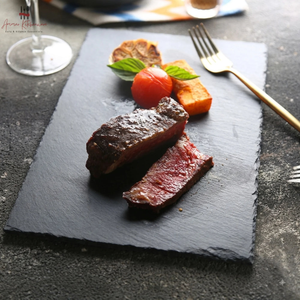 Natural Slate Stone Serving Plate