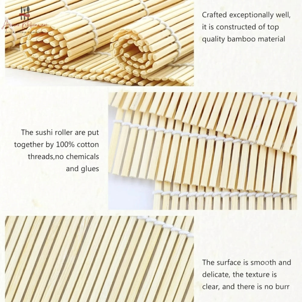 Natural Bamboo Sushi Rolling Mat