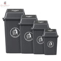 Plastic Swing Top Trash Can Waste Bin