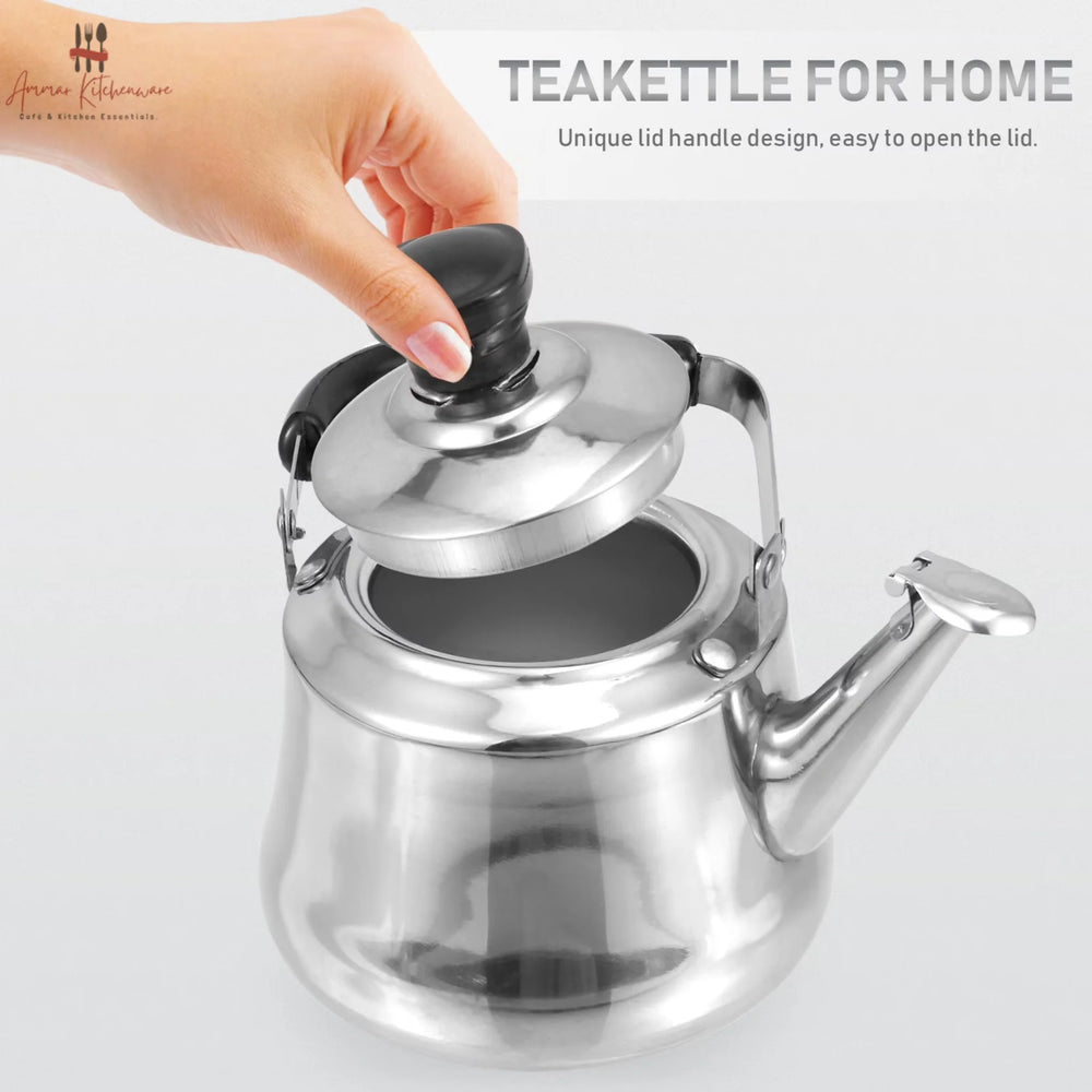 Premium Stainless Steel Whistling Tea Kettle - 1L to 6L
