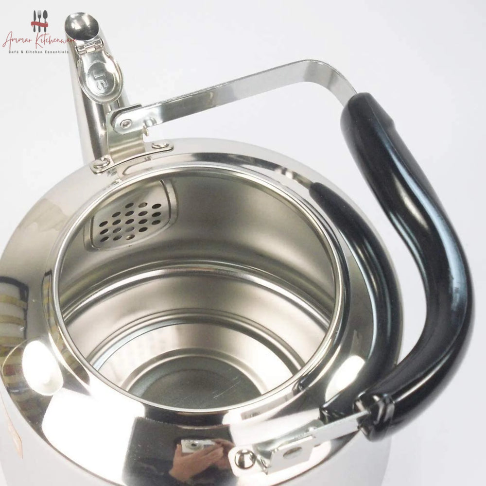 Premium Stainless Steel Whistling Tea Kettle - 1L to 6L