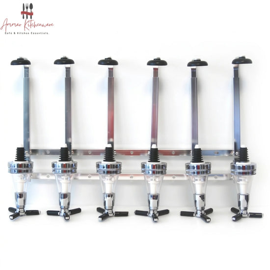 Wall-Mounted Syrup Bottle Dispenser Rack