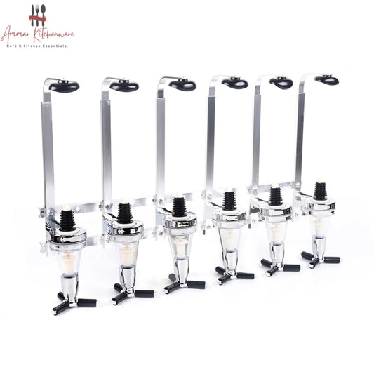 Wall-Mounted Syrup Bottle Dispenser Rack