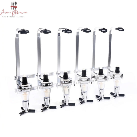 Wall-Mounted Syrup Bottle Dispenser Rack