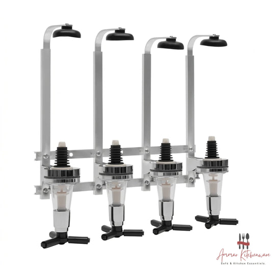 Wall-Mounted Syrup Bottle Dispenser Rack