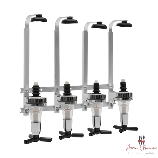 Wall-Mounted Syrup Bottle Dispenser Rack