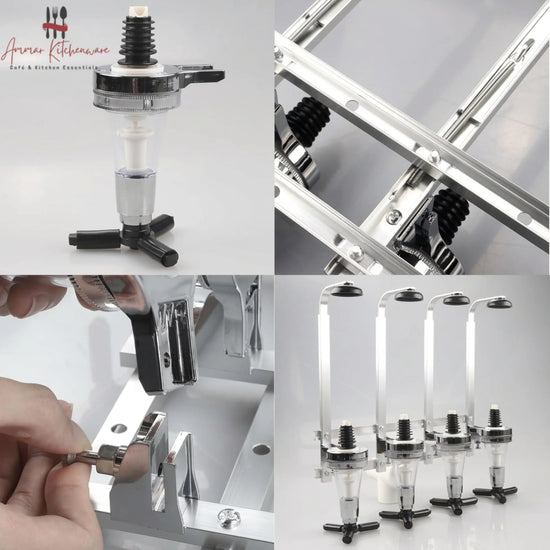 Wall-Mounted Syrup Bottle Dispenser Rack