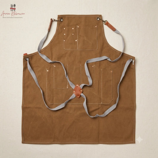 Heavy Duty Premium Apron with Leather Accents