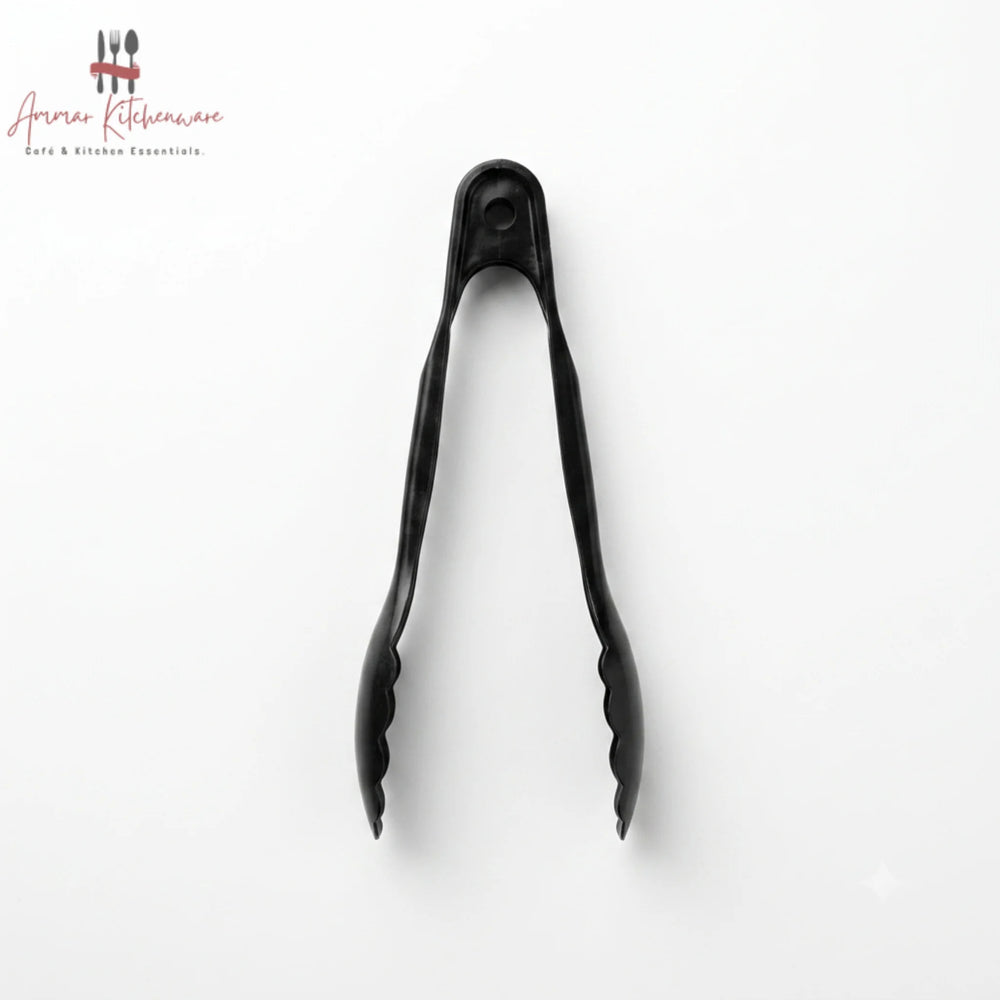 Black Acrylic Food Serving Tong