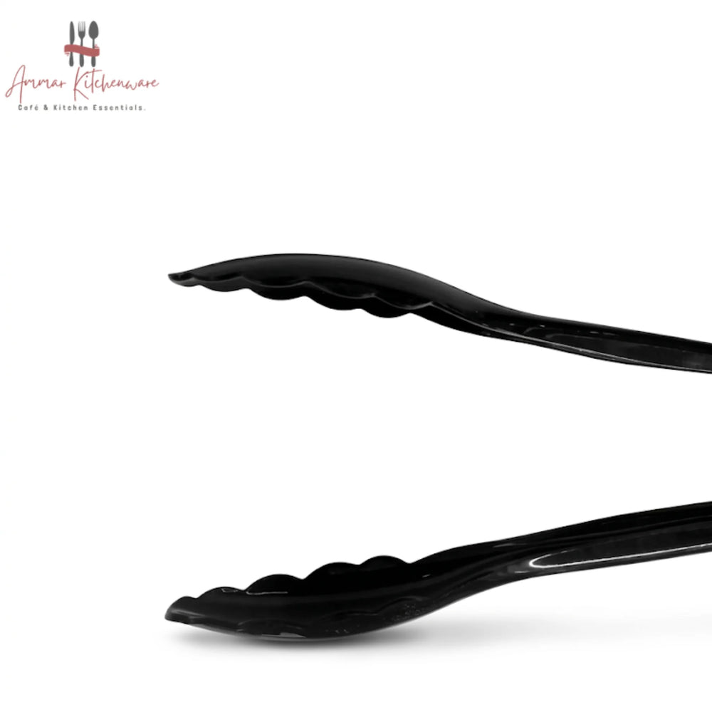 Black Acrylic Food Serving Tong