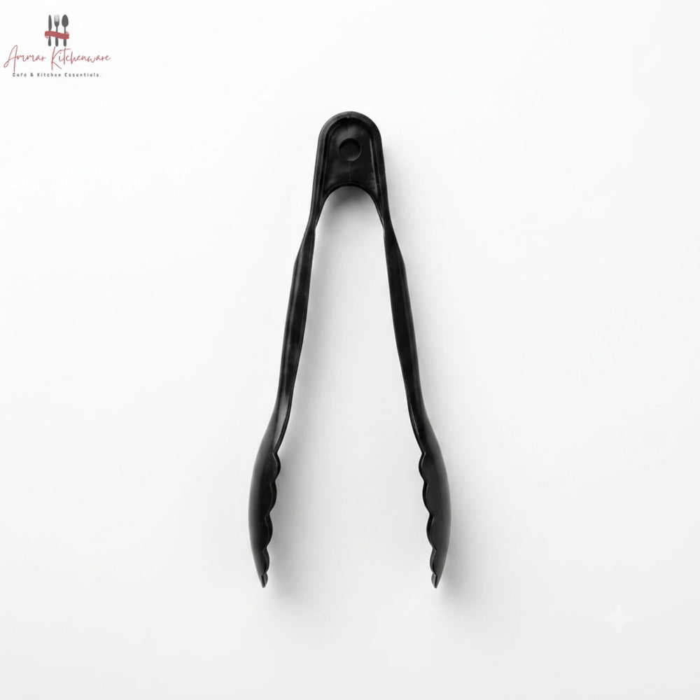 Heavy Duty Black Acrylic Food Serving Tong