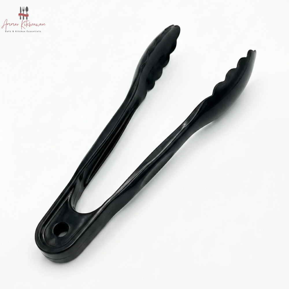 Heavy Duty Black Acrylic Food Serving Tong