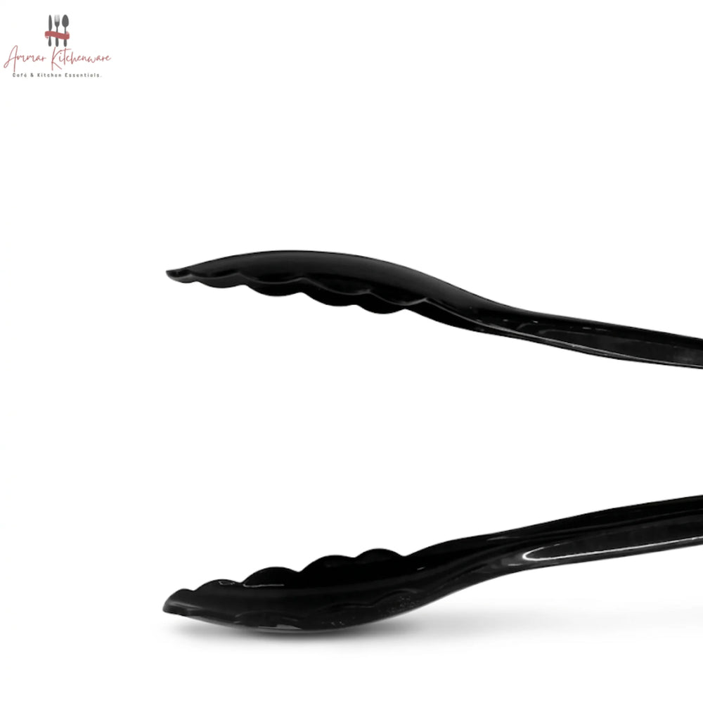 Heavy Duty Black Acrylic Food Serving Tong