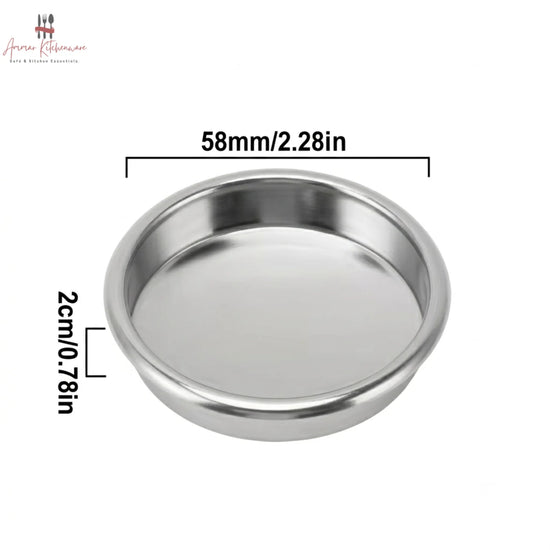 Stainless Steel Espresso Machine Blind Filter Basket
