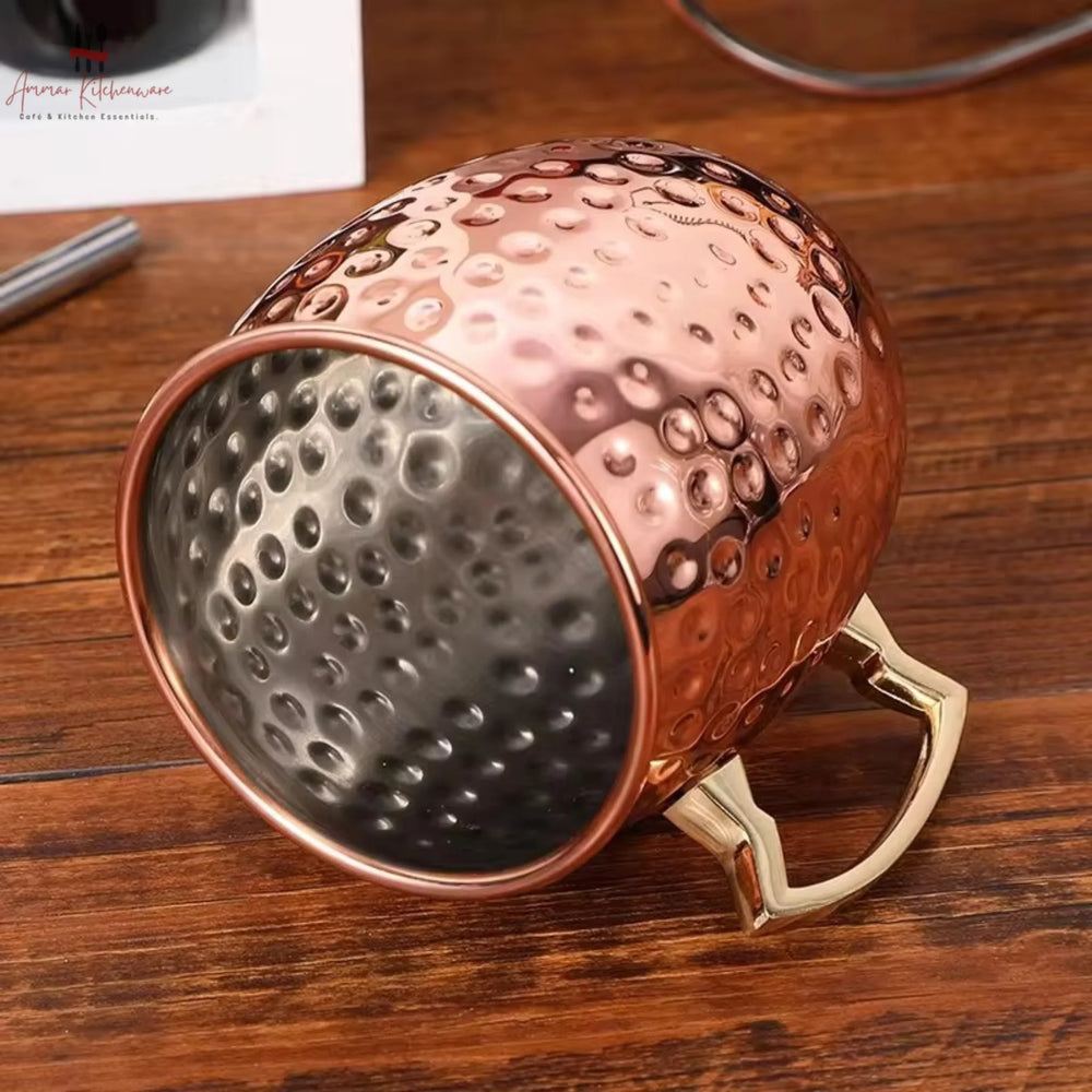 Hammered Copper Moscow Mule Mug