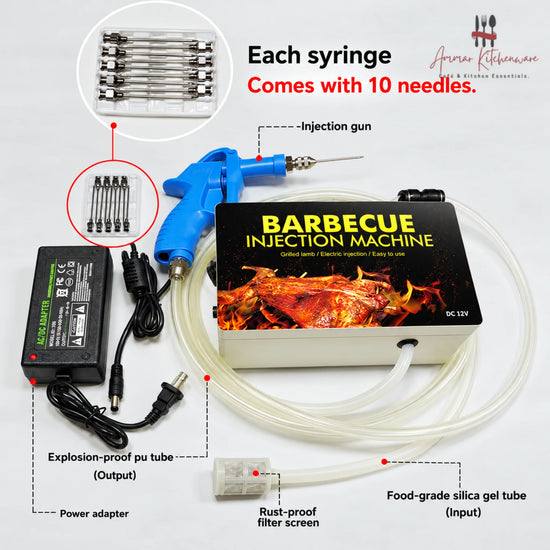 Electric barbecue injection machine