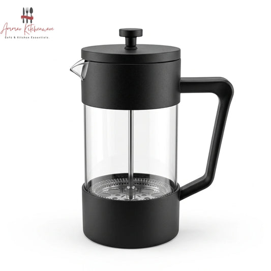 Matte Black Glass French Press