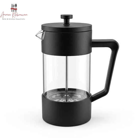 Matte Black Glass French Press