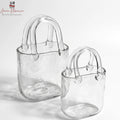 Handbag Shaped Glass Cup for Iced Coffee and Juice