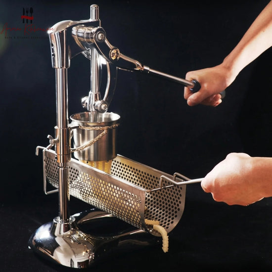 Perforated long fries basket