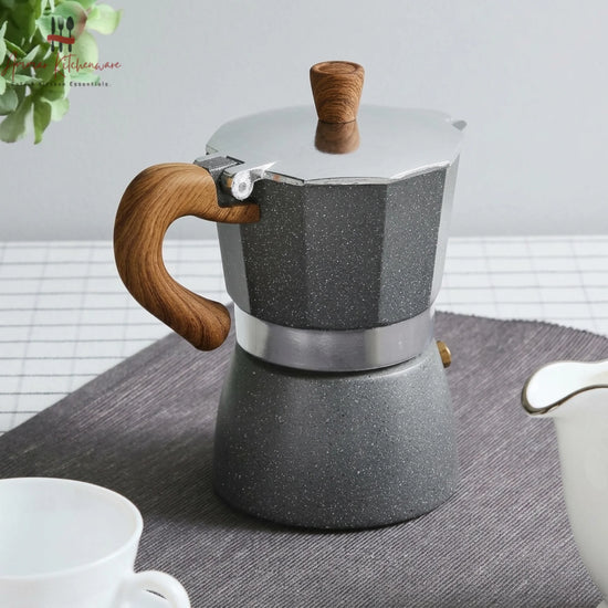 Speckled stovetop moka pot