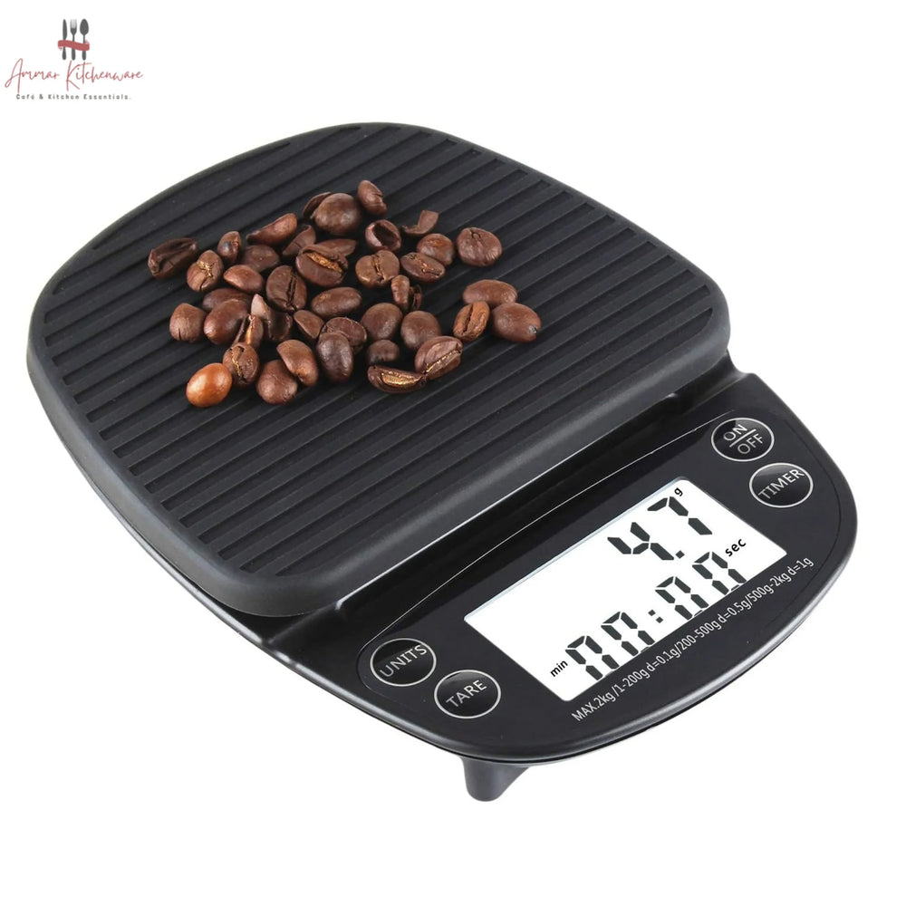 Barista Coffee Scale with Timer (2kg Capacity)
