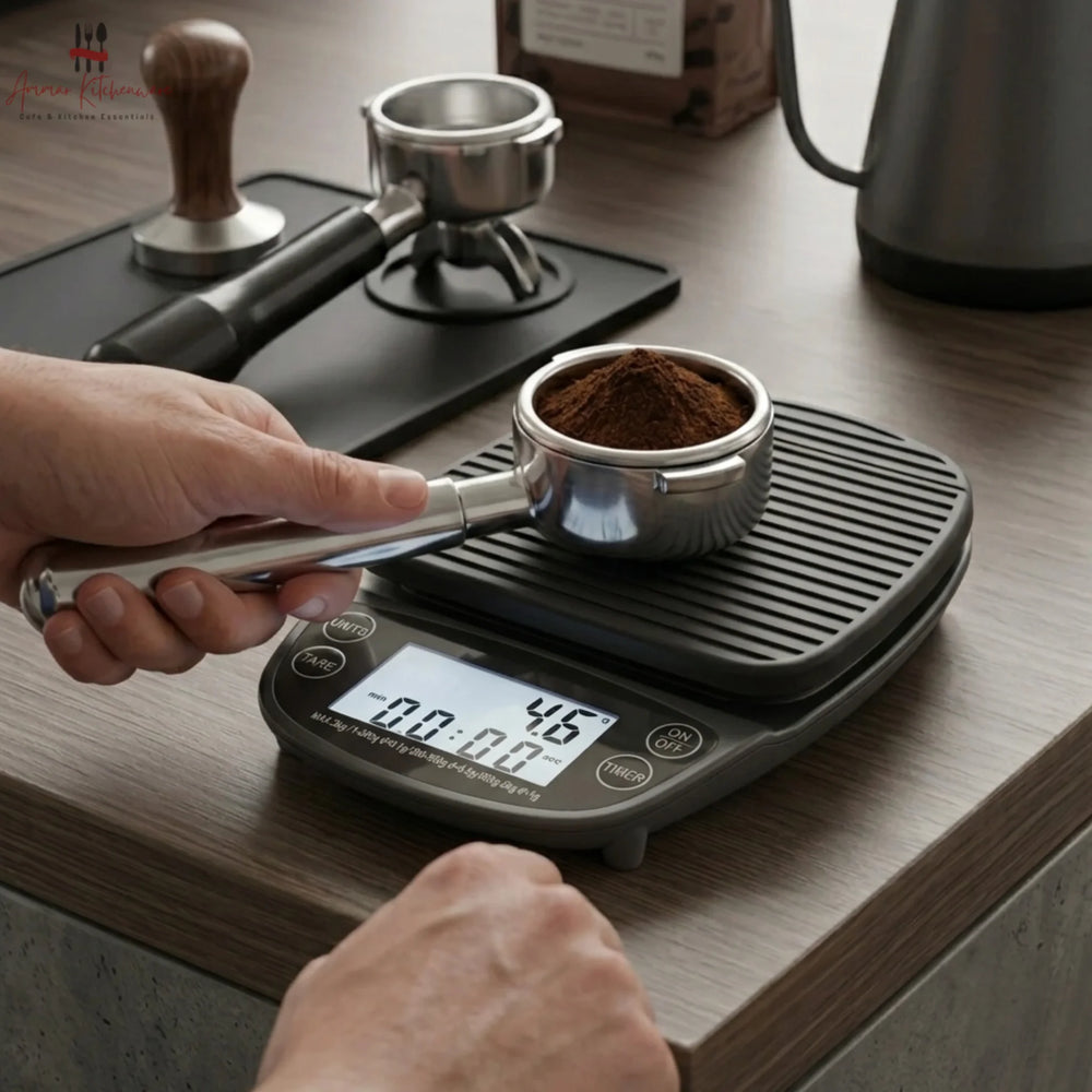 Barista Coffee Scale with Timer (2kg Capacity)