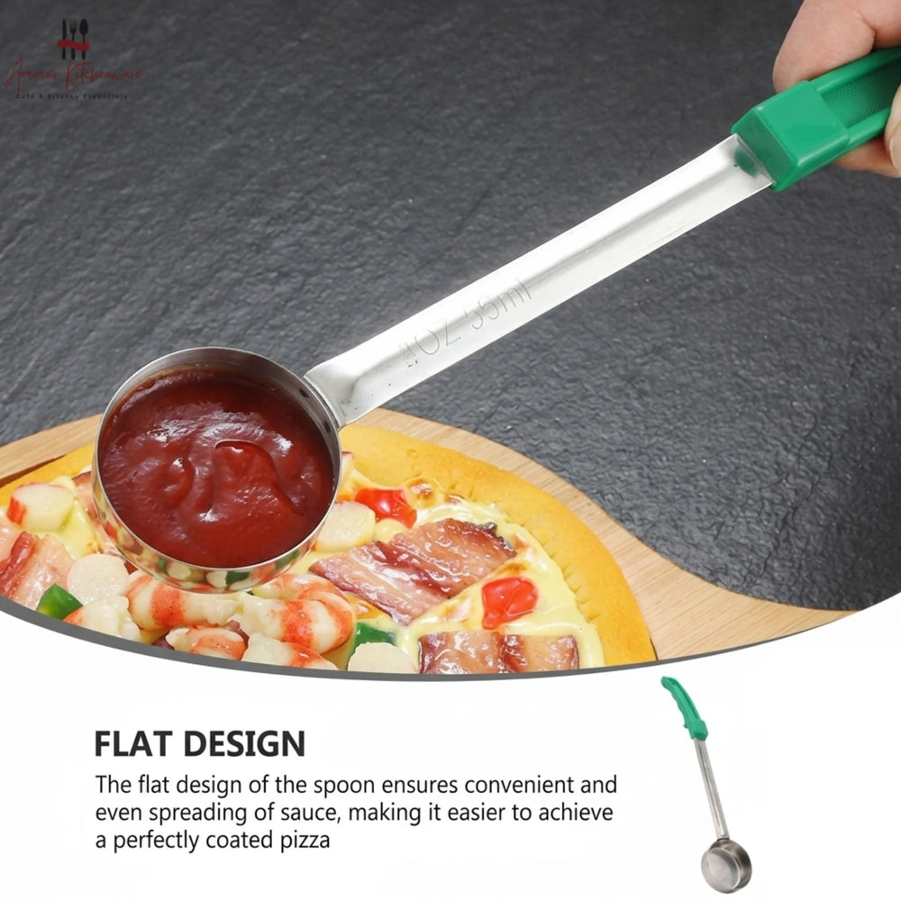 Flat Pizza Sauce Ladle Spreader With Handle
