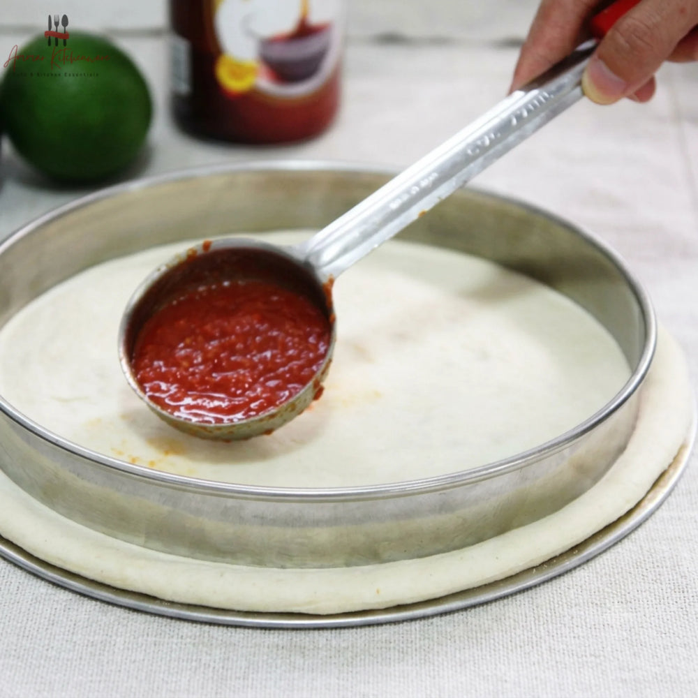 Flat Pizza Sauce Ladle Spreader With Handle