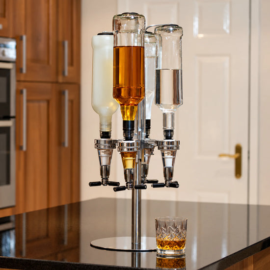 Rotating Syrup Bottle Dispenser Rack