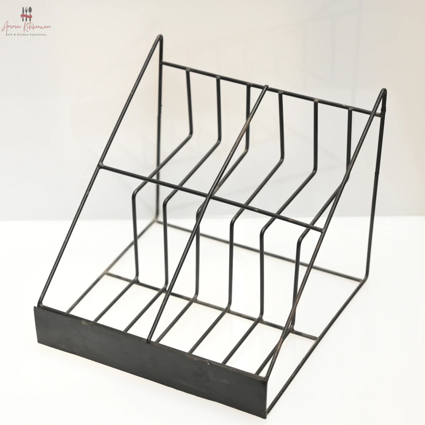 Dual Row 4 Tier Sauce Bottle Rack