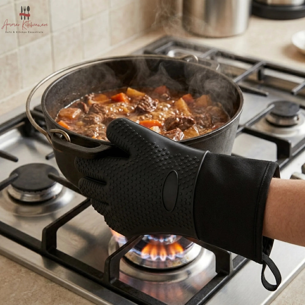 Heat Resistant Silicone Oven Glove