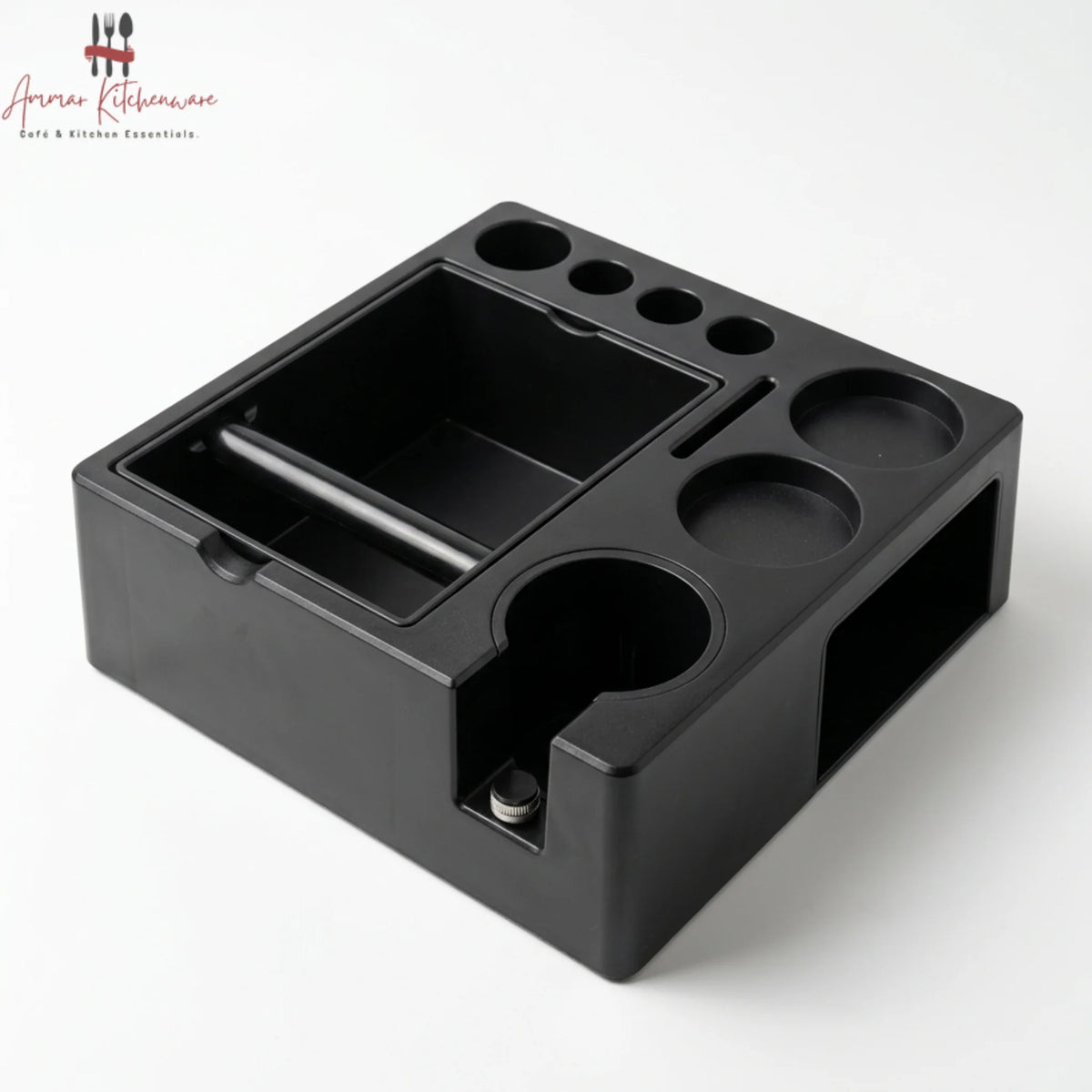 Espresso Tamping Station with Detachable Knock Box