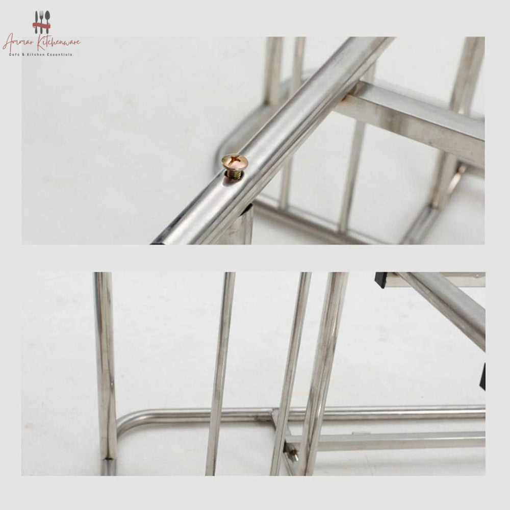 Multifunction Stainless Steel Restaurant Service & Bussing Trolley with Trays