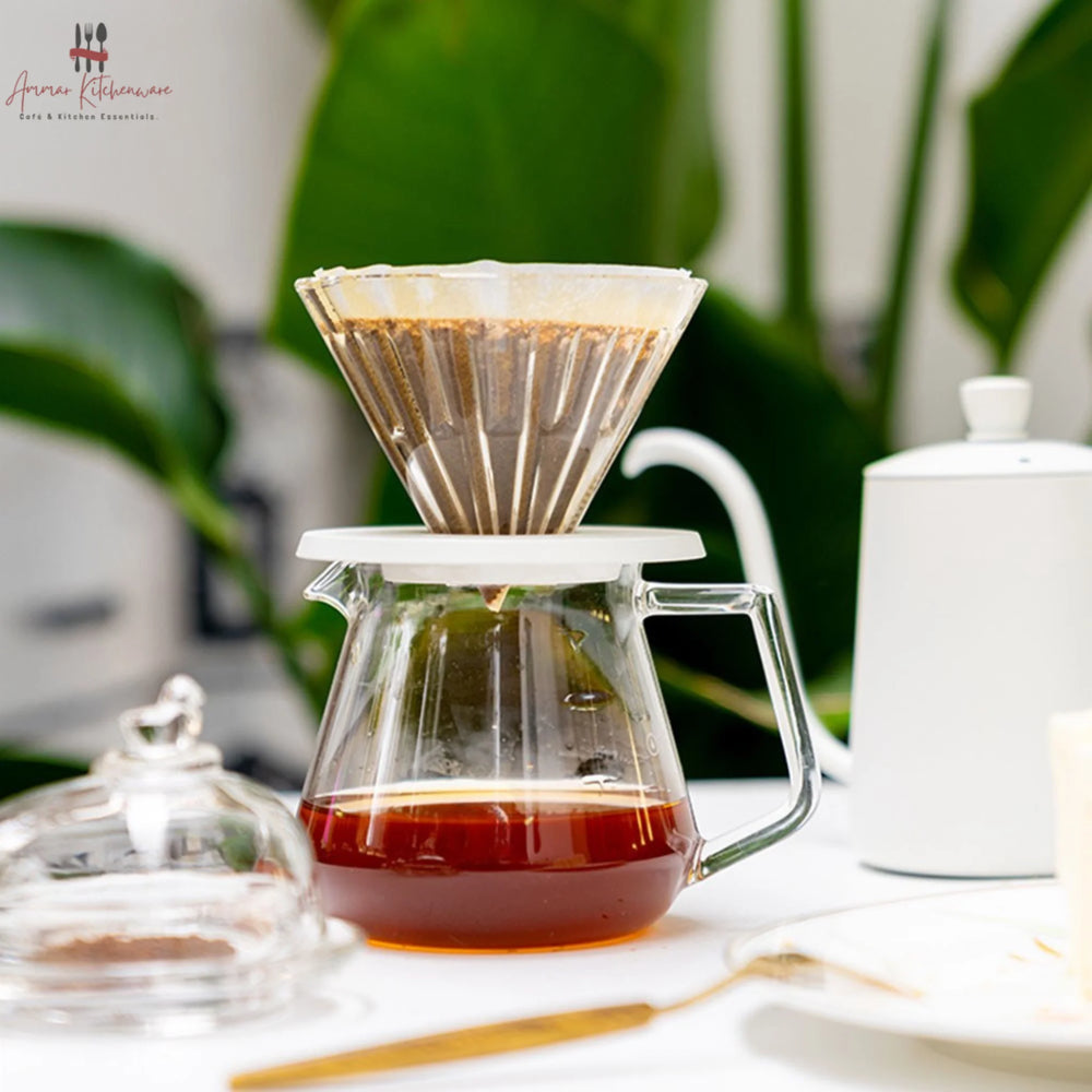V60 Coffee Dripper Glass Sharing Pot 600ml