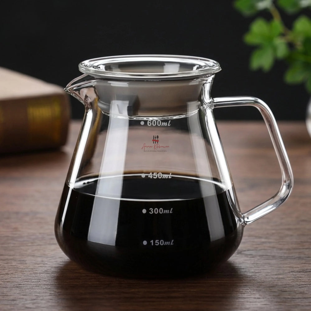V60 Coffee Dripper Glass Sharing Pot 600ml