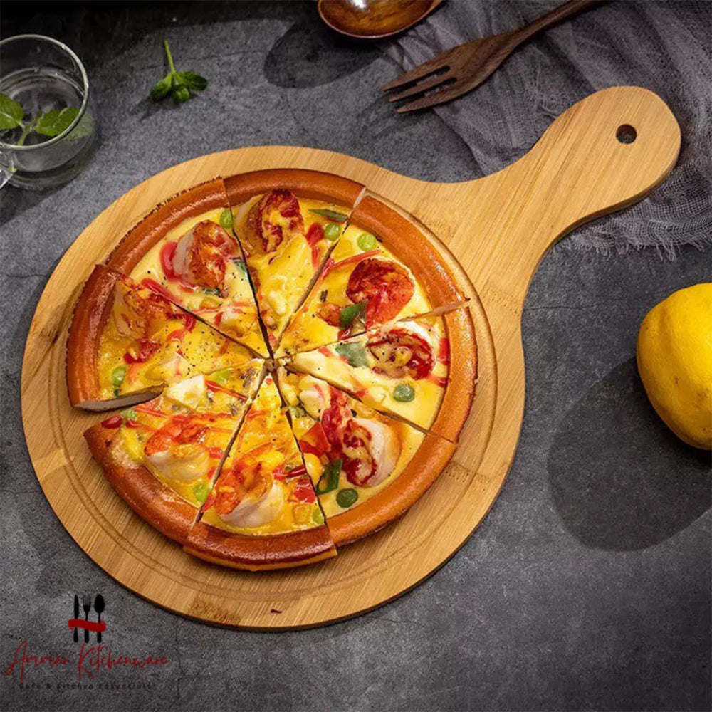 Wooden Pizza Serving Board